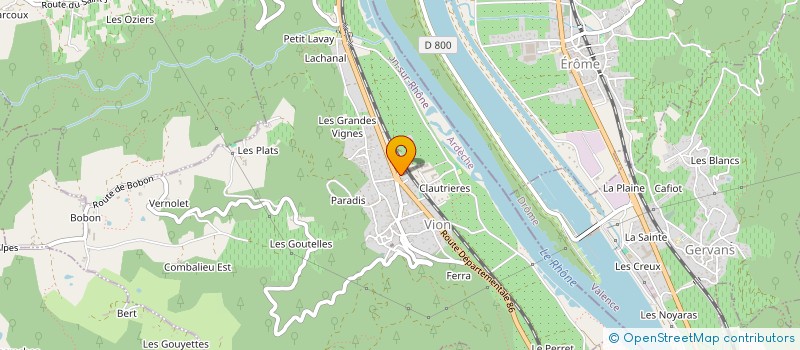 localisation de l'entreprise GHS  VION