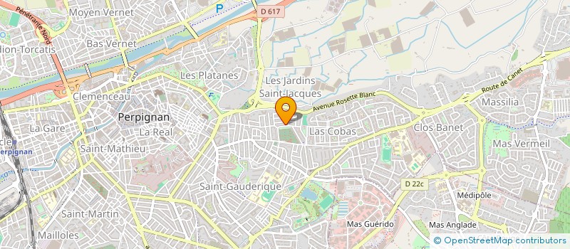 localisation de l'entreprise GHT GESTION à PERPIGNAN