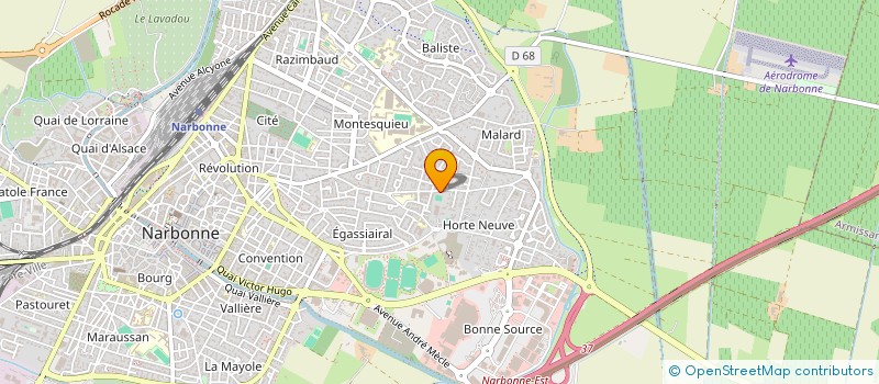 localisation de l'entreprise GHT TELECOM  NARBONNE