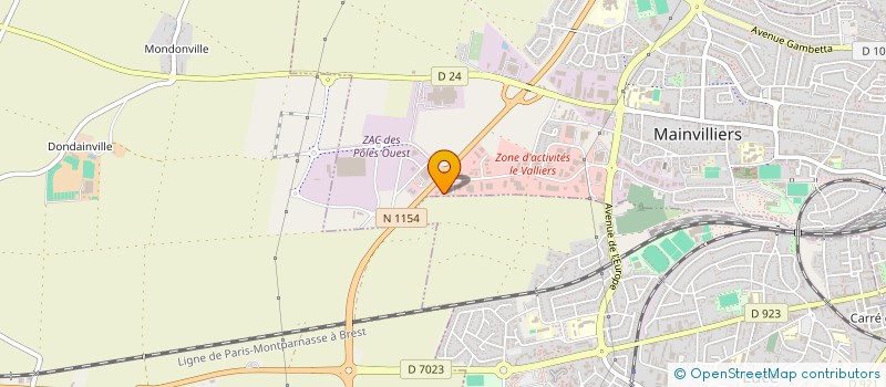 localisation de l'entreprise GHTE28300 à MAINVILLIERS