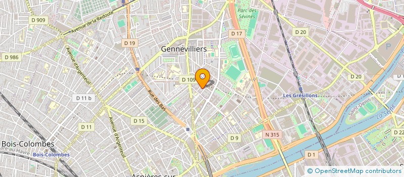 localisation de l'entreprise GHTF SERVICES à GENNEVILLIERS