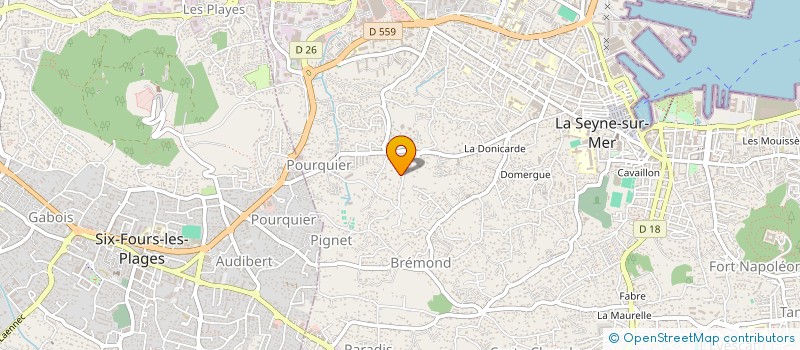 localisation de l'entreprise GHUIGON & FILS à LA SEYNE-SUR-MER