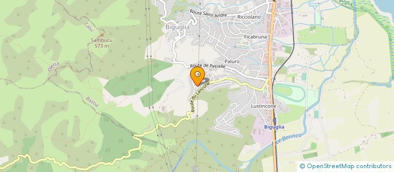localisation de l'entreprise GHUVENTU VAGABONDA à BIGUGLIA
