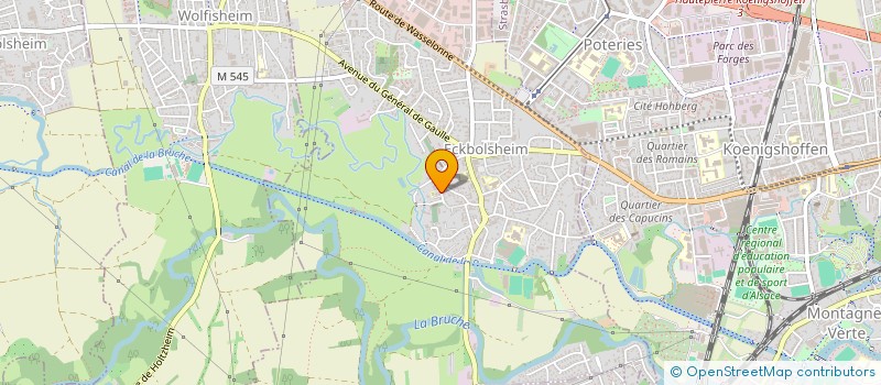 localisation de l'entreprise GHYL & CO  ECKBOLSHEIM