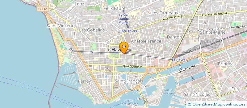 localisation de l'entreprise GHYM  LE HAVRE