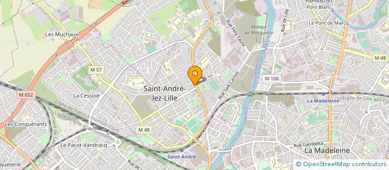 localisation de l'entreprise GHYSEL TRAITEUR FRERES à SAINT-ANDRE-LEZ-LILLE
