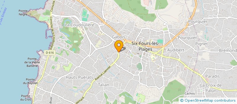 localisation de l'entreprise GI à SIX-FOURS-LES-PLAGES