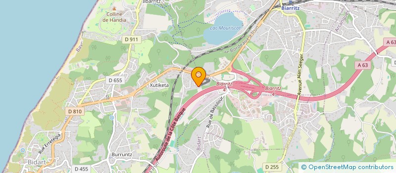 localisation de l'entreprise GI à BIDART