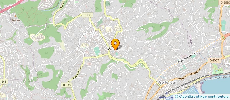 localisation de l'entreprise GI CA GE à VALLAURIS