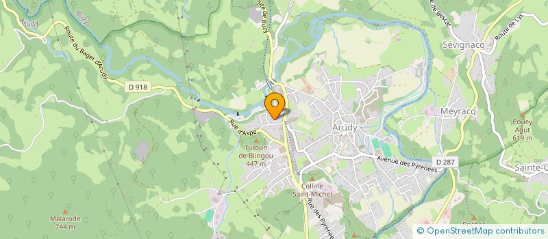 localisation de l'entreprise GI.CO.LA  ARUDY