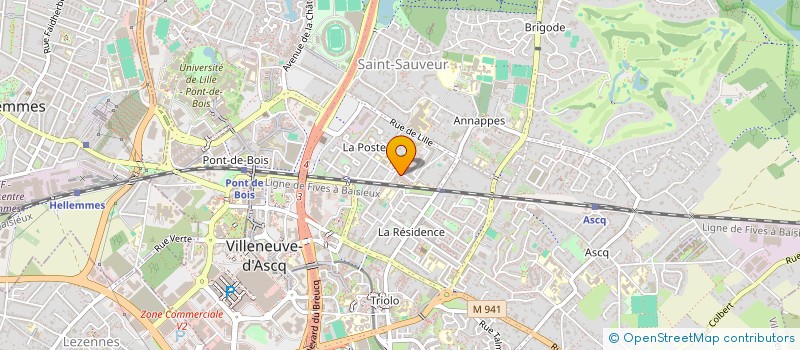 localisation de l'entreprise GI CONCEPT à VILLENEUVE-D'ASCQ