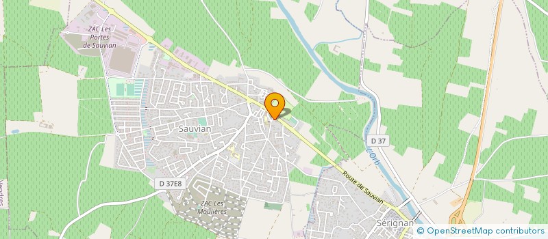 localisation de l'entreprise GI FI CRI  SAUVIAN