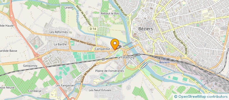 localisation de l'entreprise GI IMMO  BEZIERS