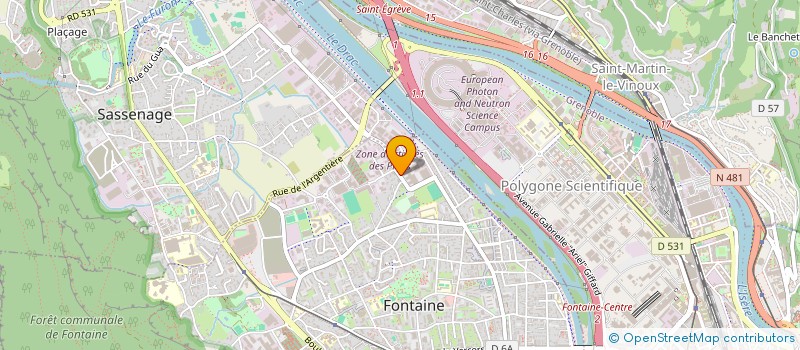 localisation de l'entreprise GI-LOC  FONTAINE