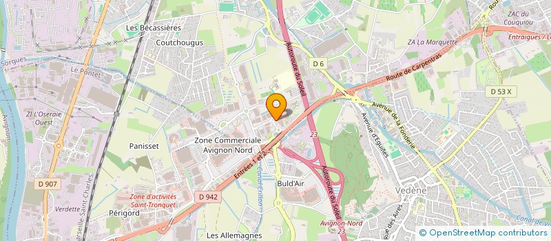 localisation de l'entreprise GI SPORT à SORGUES