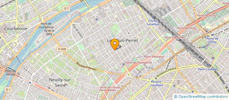 localisation de l'entreprise GI WEB à LEVALLOIS-PERRET