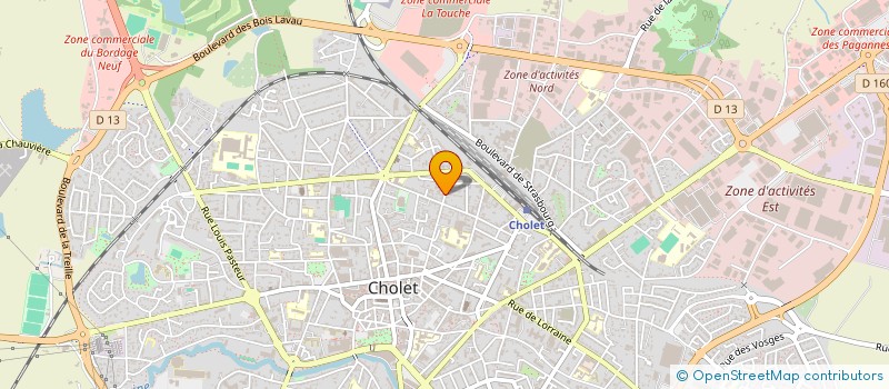 localisation de l'entreprise GI3P à CHOLET