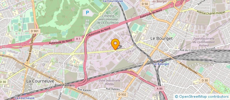localisation de l'entreprise GIA à LA COURNEUVE