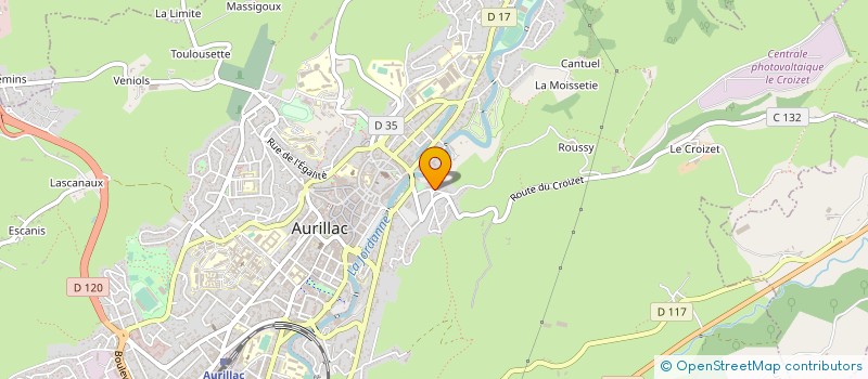 localisation de l'entreprise GIA GROUPE INITIATION ARTISTIQUE à AURILLAC