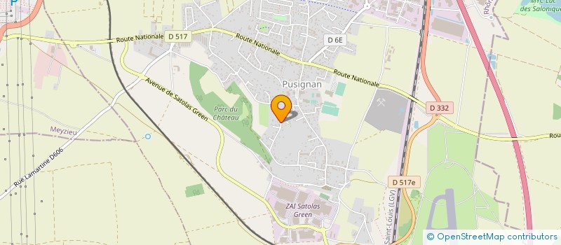 localisation de l'entreprise GIA - IMMOBILIER  PUSIGNAN