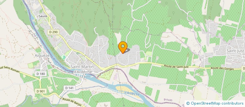 localisation de l'entreprise GIA MENUISERIE  SAINT-MARTIN-D'ARDECHE