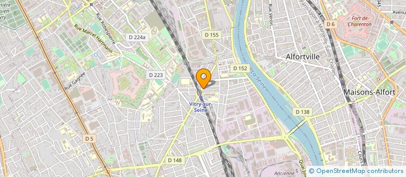 localisation de l'entreprise GIA OPTIC  VITRY-SUR-SEINE