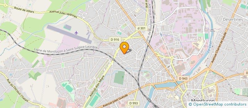 localisation de l'entreprise GIACOMELLI CARRELAGE CHEMINEE à MONTLUCON