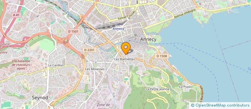localisation de l'entreprise GIACOMETTI LAHAROTTE à ANNECY