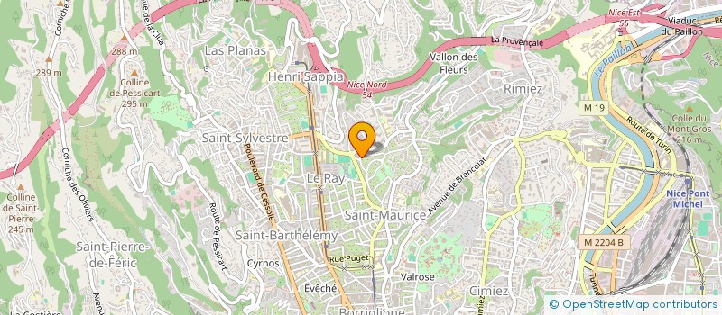localisation de l'entreprise GIACOMONI GUIGLIO BISSON à NICE