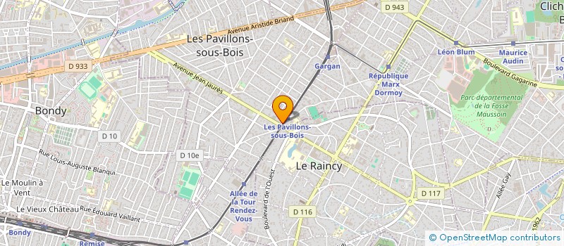 localisation de l'entreprise GIADA  LES PAVILLONS-SOUS-BOIS