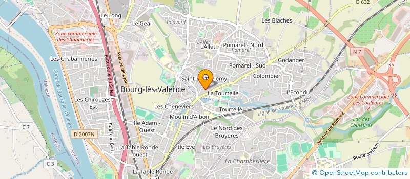 localisation de l'entreprise GIAFLAPAMA  BOURG-LES-VALENCE