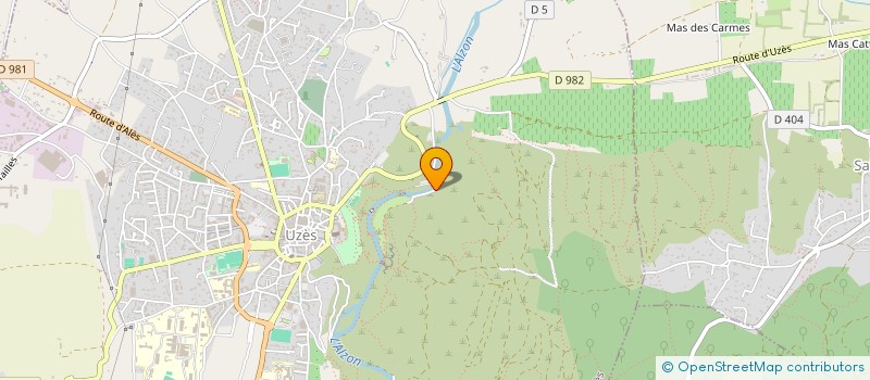 localisation de l'entreprise GIAL  UZES