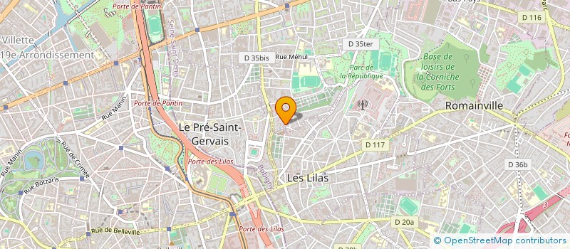 localisation de l'entreprise GIALECO à LES LILAS