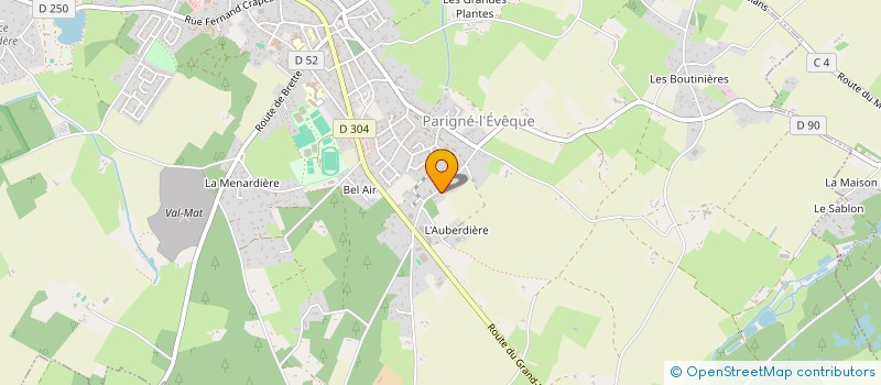 localisation de l'entreprise GIALLO CORSA  PARIGNE-L'EVEQUE