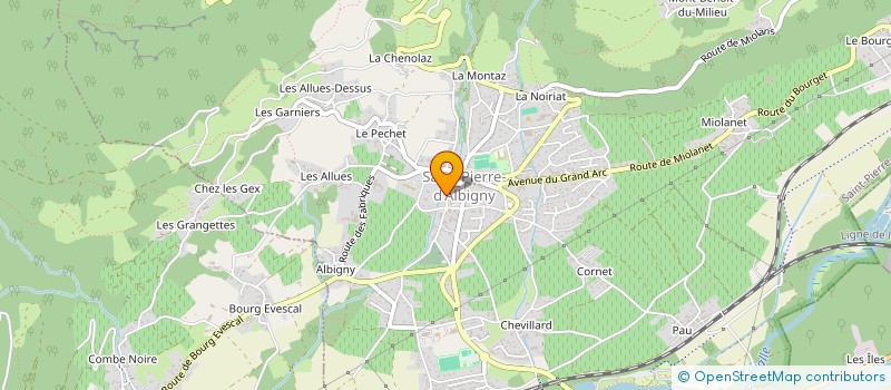 localisation de l'entreprise GIALOUDIA  SAINT-PIERRE-D'ALBIGNY