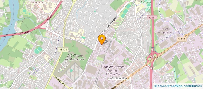 localisation de l'entreprise GIANA  CARQUEFOU