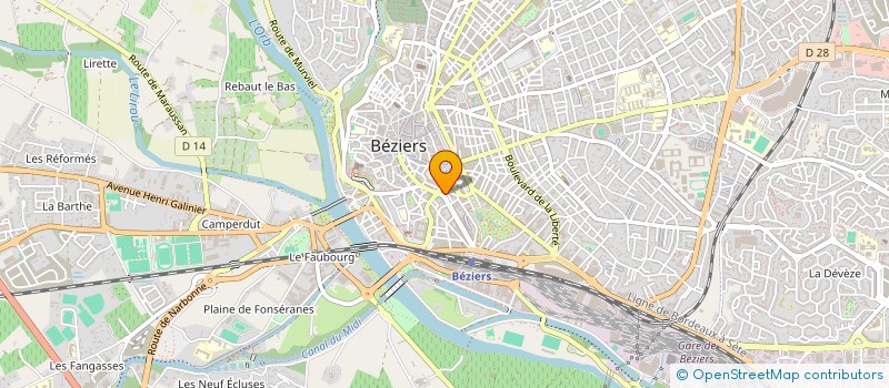 localisation de l'entreprise GIANESINI TP  BEZIERS