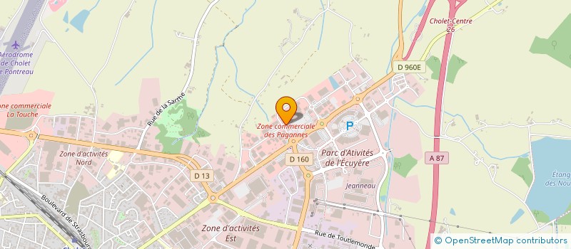 localisation de l'entreprise GIANI à CHOLET
