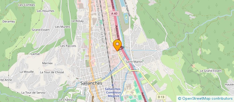 localisation de l'entreprise GIANNA  SALLANCHES