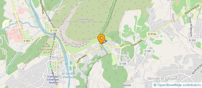 localisation de l'entreprise GIANNA  ANDUZE