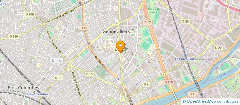 localisation de l'entreprise GIANNECHINI à GENNEVILLIERS