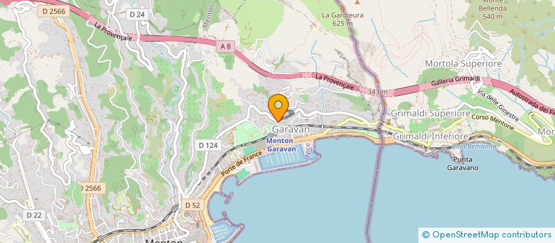 localisation de l'entreprise GIANO à MENTON