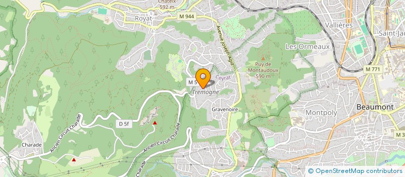 localisation de l'entreprise GIANT  CEYRAT