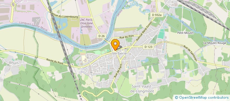 localisation de l'entreprise GIANT  VERBERIE