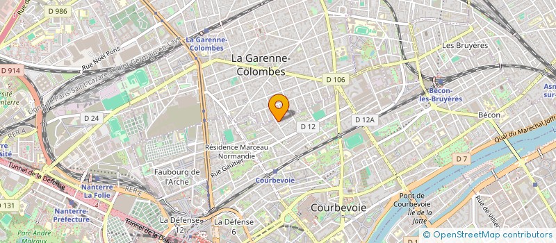 localisation de l'entreprise GIANT INVESTMENT GROUP  COURBEVOIE