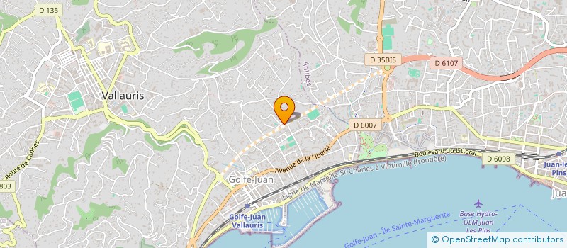 localisation de l'entreprise GIANT SAS  VALLAURIS