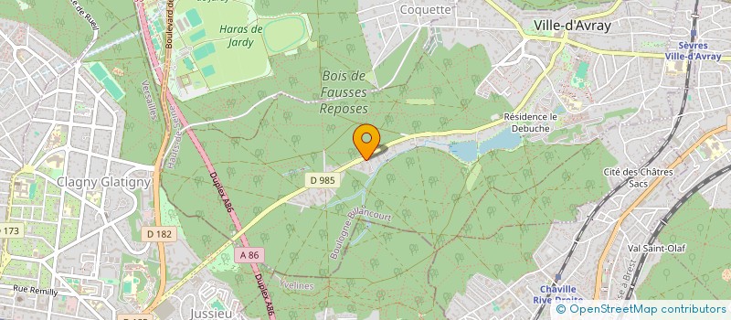 localisation de l'entreprise GIANTPROD  VILLE-D'AVRAY