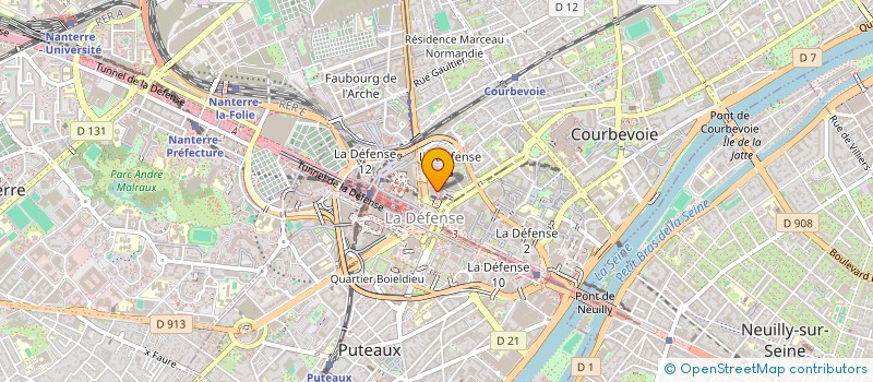 localisation de l'entreprise GIAOO à COURBEVOIE