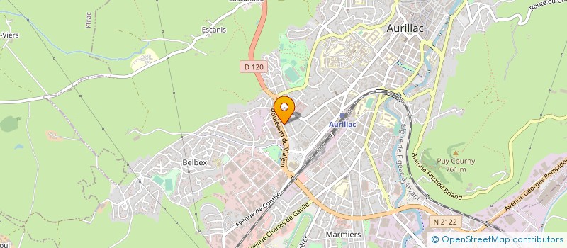 localisation de l'entreprise GIASC ANCLATRA 15 à AURILLAC