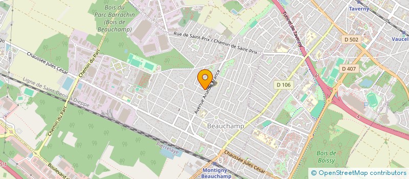 localisation de l'entreprise GIB  BEAUCHAMP